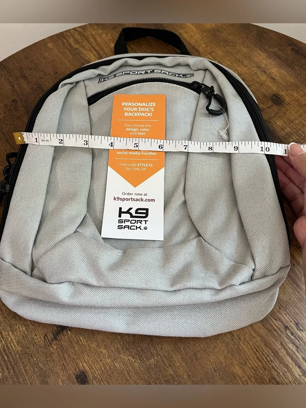 K9 Sport Sack Gray Dog Carrier Backpack Pet Travel Bag NWT Adjustable Straps
